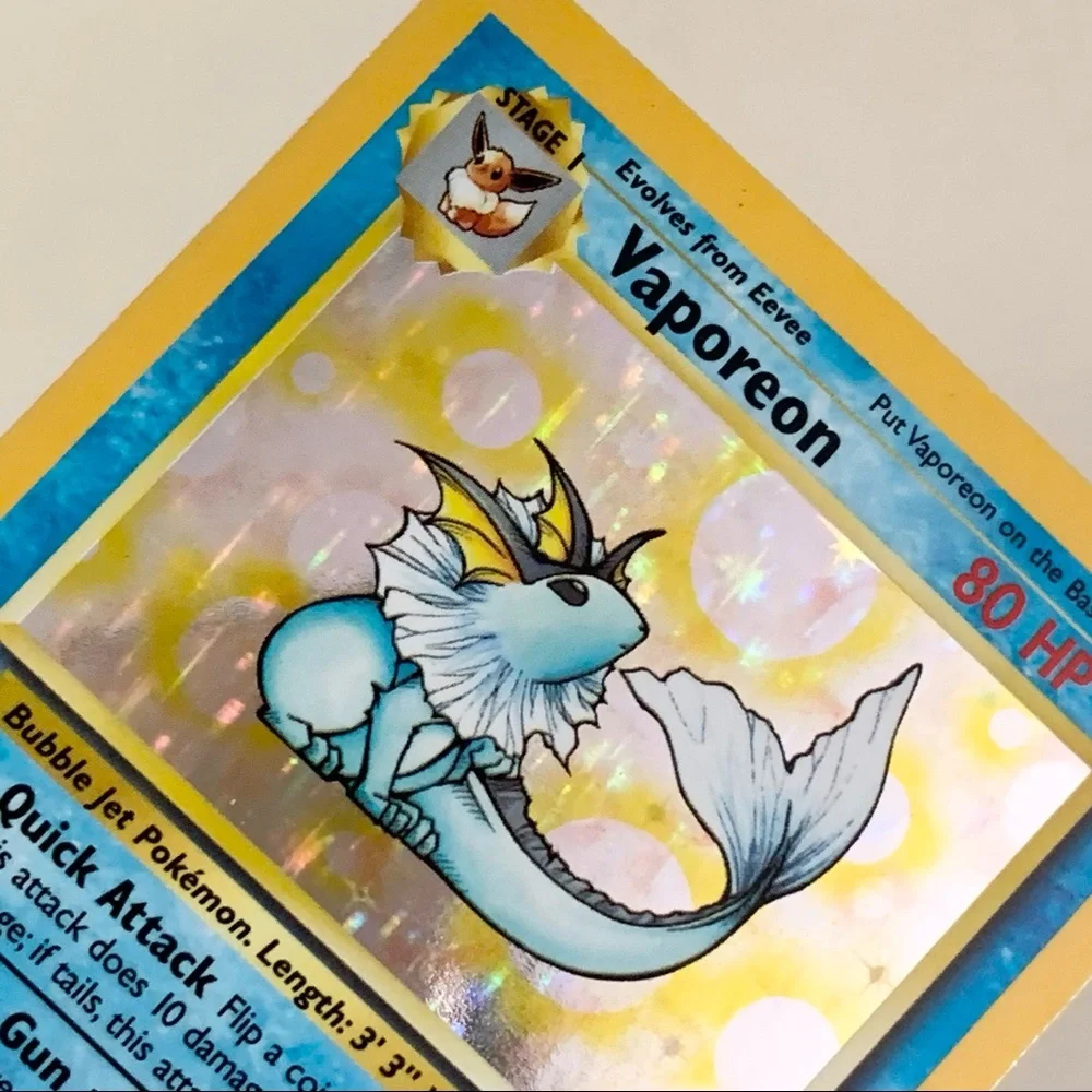 Hold 1999 Vaporeon Jungle Set Unlimited 1/64 Holo